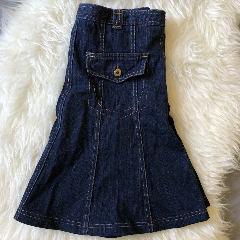 Denim skater skirt